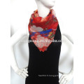 Feeling Festival and Soft Red Chiffon Scarf